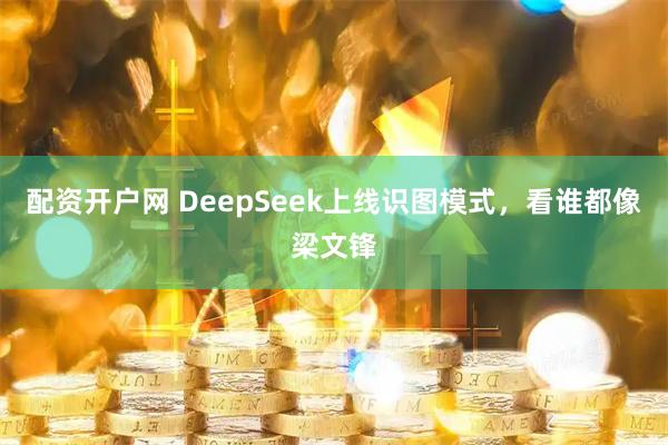 配资开户网 DeepSeek上线识图模式，看谁都像梁文锋